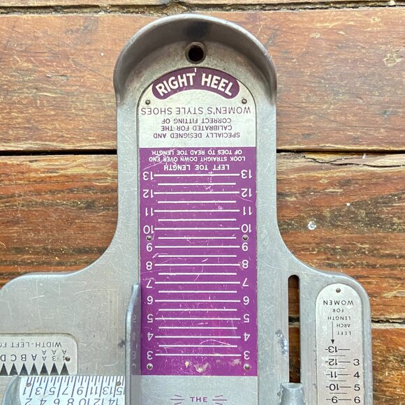 Genuine Brannock Device Women's Shoe Sizer Width Arch Foot Measurement Tool - Picture 4 of 6